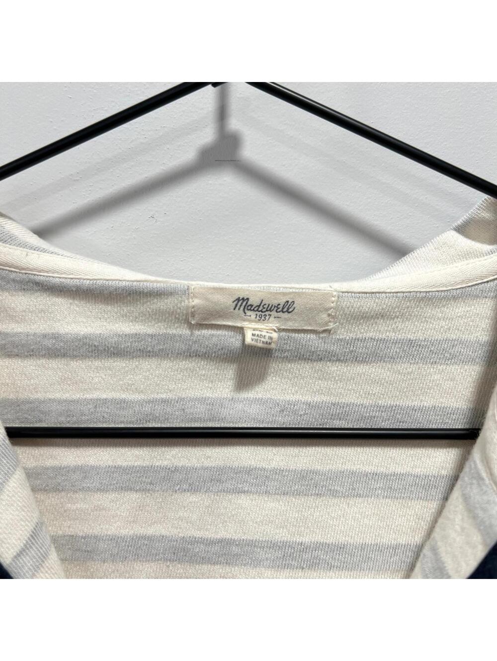 Madewell Elise Embroidered Striped Hoodie Top - Picture 5 of 5